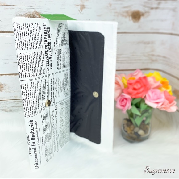 Kate spade newspapers glitzy ritzy clutch grey - Picture 7 of 8